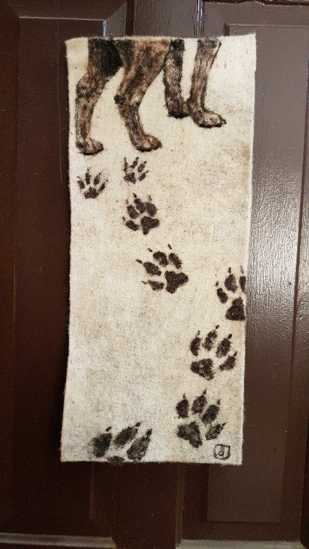 Custom felt portrait All Sorts Acres Farm