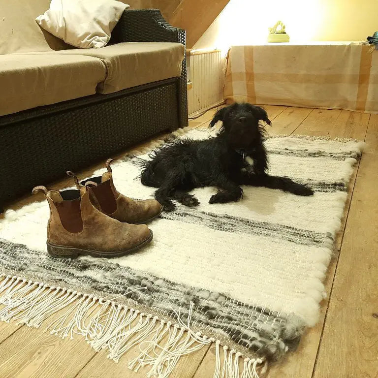 Handwoven Wool Rug All Sorts Acres Farm