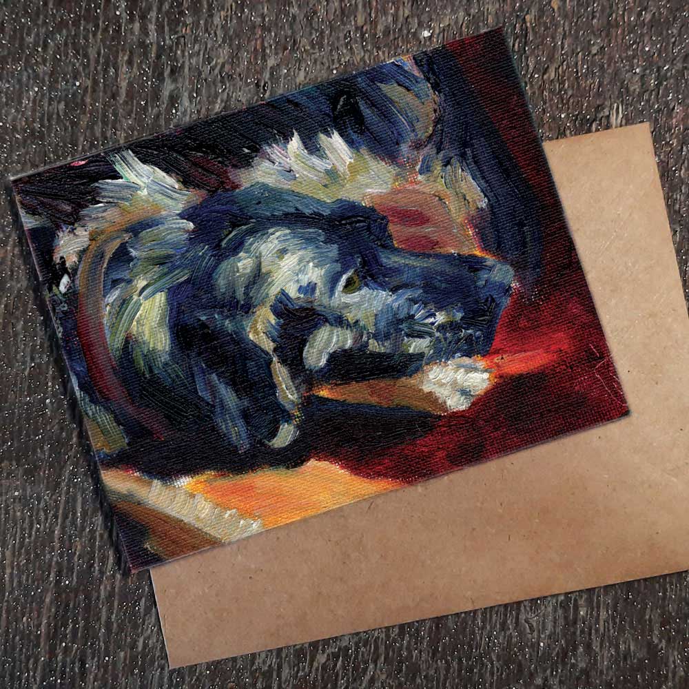 Lab, Shepherd cross - seed paper greeting card All Sorts Acres Farm