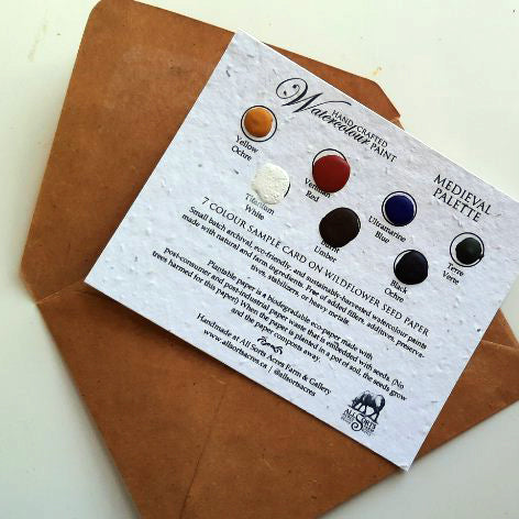 Handmade Paint Card - Medieval Palette All Sorts Acres Farm