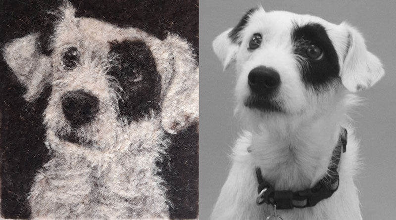 Custom felt portrait All Sorts Acres Farm