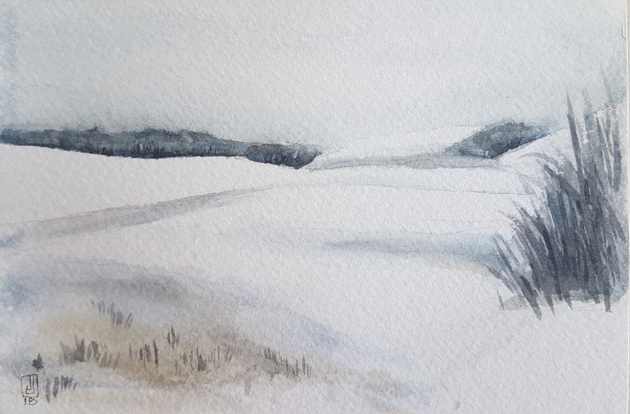 Winter Grass - Printed Card All Sorts Acres Farm