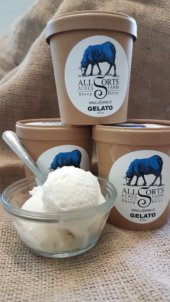 Sheep Milk Gelato CSA shares All Sorts Acres Farm