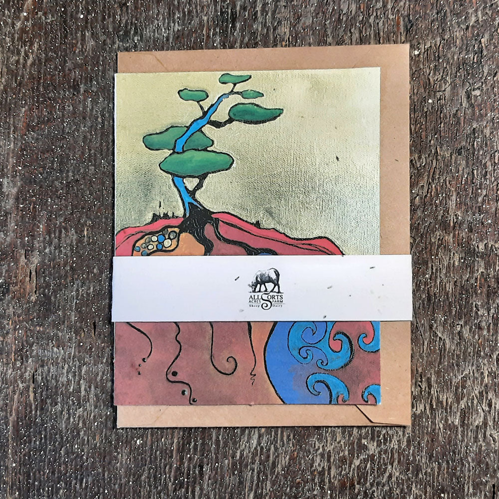 Connection: Queen of the Hill  - seed paper greeting card All Sorts Acres Farm