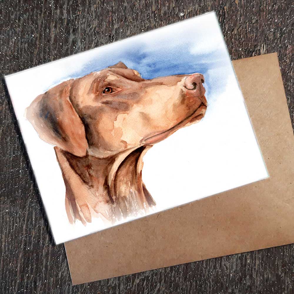 Doberman - seed paper greeting card All Sorts Acres Farm