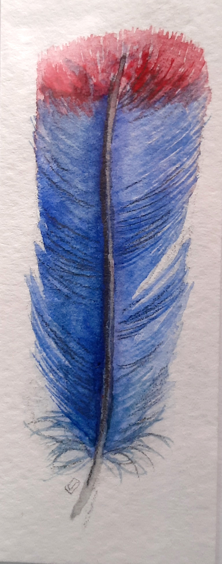 Meditation Feather #5 - Mini Painting All Sorts Acres Farm