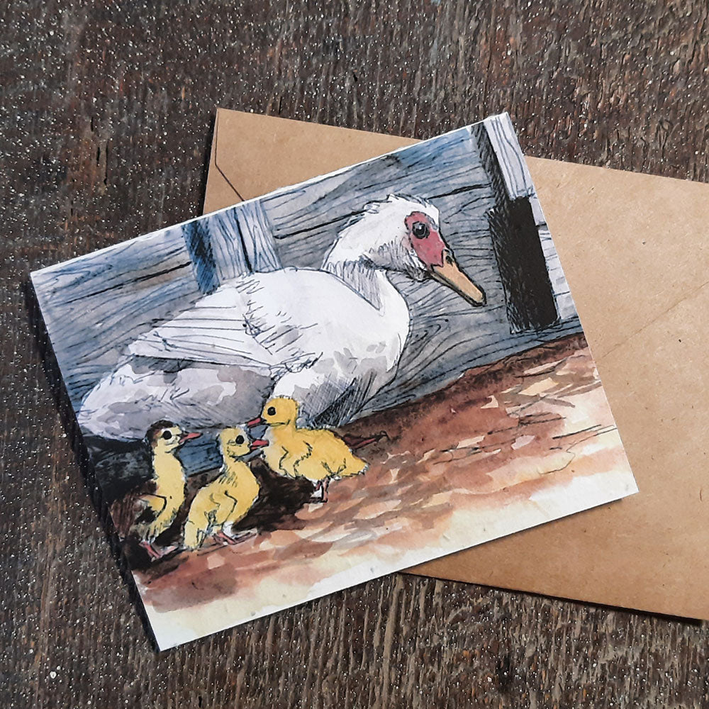 4 Card Set: Animals of the Farm - seed paper greeting card All Sorts Acres Farm