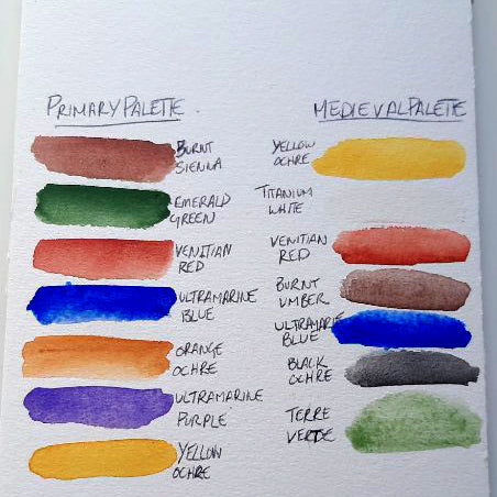 Make watercolour paint by hand All Sorts Acres Farm