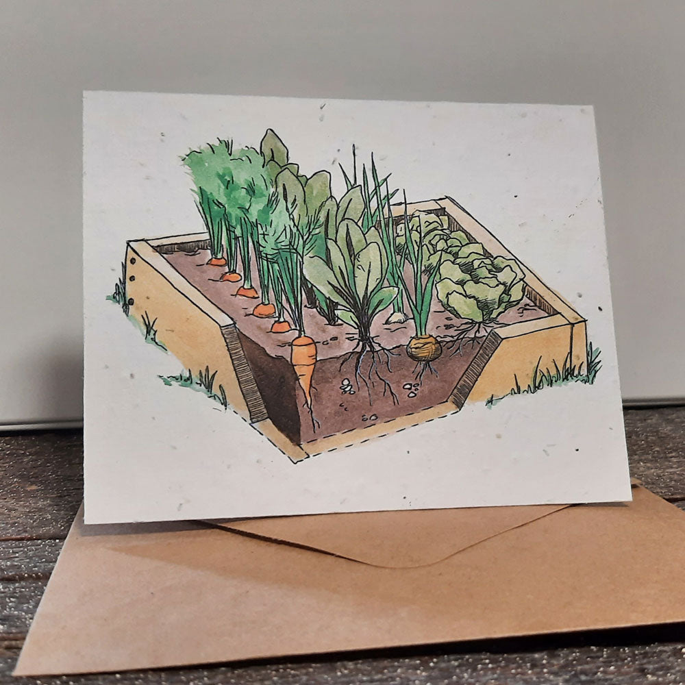 Urban Agriculture - seed paper greeting card All Sorts Acres Farm